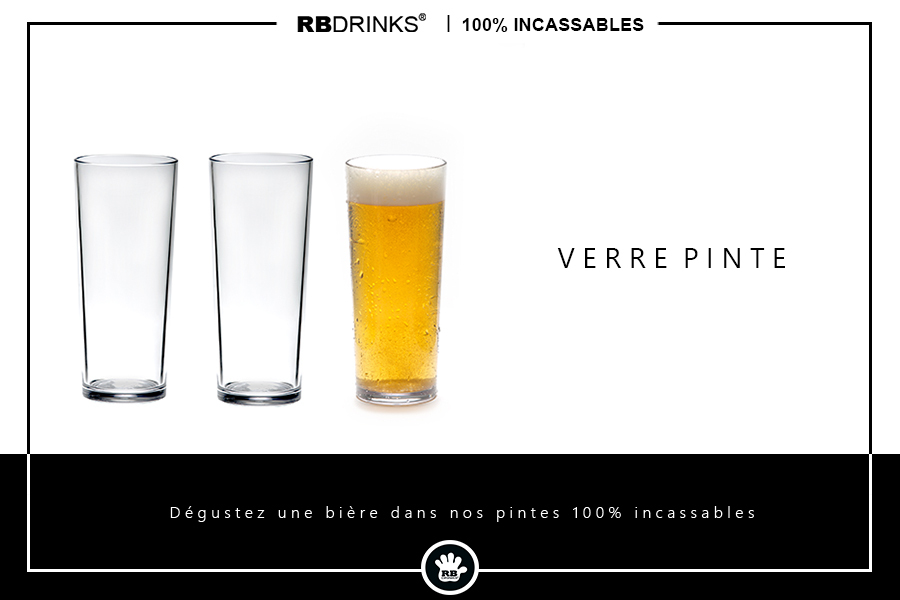 Verre Pinte RBDRINKS® : Le Verre des amateurs de bière !